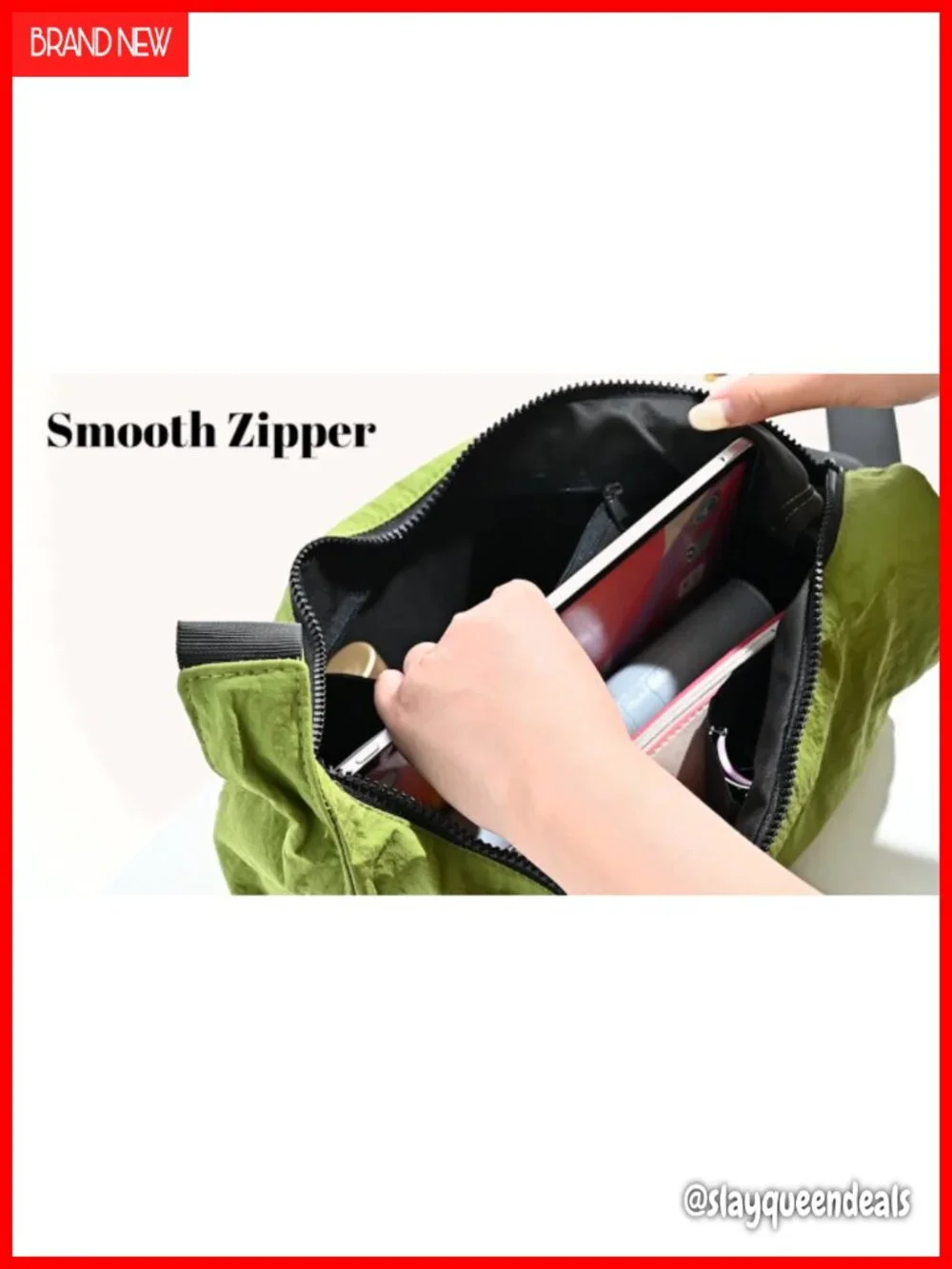 Nylon Crescent Crossbody Hobo Bag Adjustable Strap